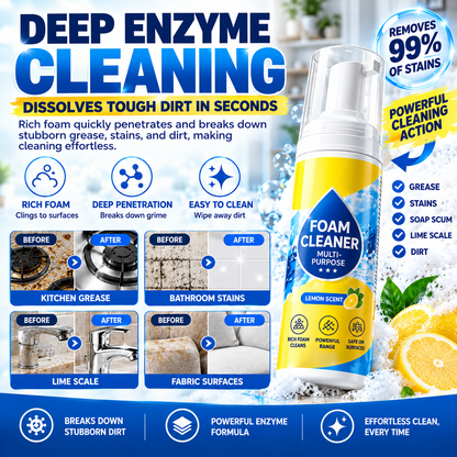 🎯 Your exclusive cleaning deal is unlocked! Today only: get an extra 50% OFF — grab your Powerful Enzyme Foam Cleaner before this offer ends! ✅
