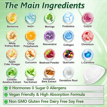 InsLemon® Moringa × Berberine × AMPK 10-in-1 Metabolic Support Nano Microneedle Patch (Once Daily) ✅ Supports metabolism, appetite control, steady energy & daily weight-management goals.