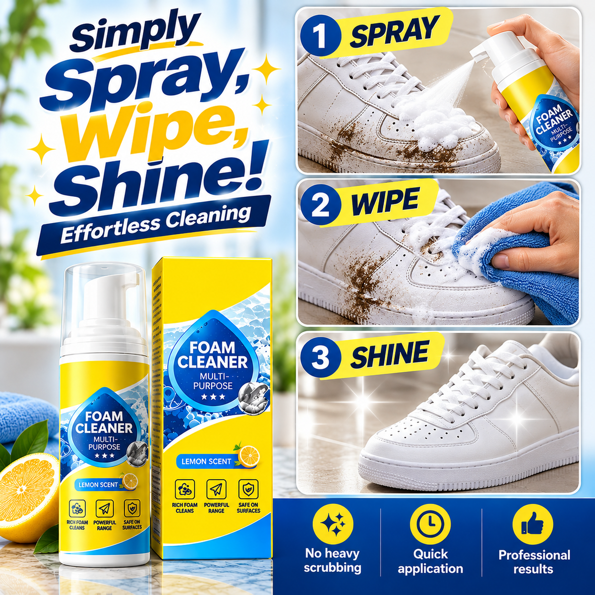 🎯 Your exclusive cleaning deal is unlocked! Today only: get an extra 50% OFF — grab your Powerful Enzyme Foam Cleaner before this offer ends! ✅