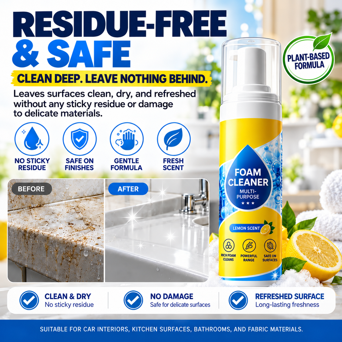 🎯 Your exclusive cleaning deal is unlocked! Today only: get an extra 50% OFF — grab your Powerful Enzyme Foam Cleaner before this offer ends! ✅